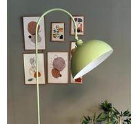 bamyum Gorkiede - de metal, moderna para dormitorio, salón, habitación infantil con casquillo E27, 30 cm de ancho, pantalla ajustable, Lámpara de pie, Verde menta