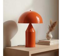 bamyum Lipeo Lámpara Retro Naranja, E27 Lámpara Sobremesa Lámpara de Mesa Industrial Moderna Lámparas de Mesa de Metal Para Dormitorio Lámpara de Noche Decoración de Setas Para El Hogar…