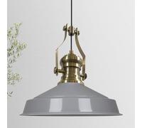 bamyum Neo-Asletl Lámpara Ø41 cm E27 Lámpara Colgante de Metal Para Todas las Habitaciones Café Hotel Restaurante Decoración Estilo - Gris