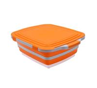 banapoy Bolsa de Preparación para Barbacoa Plegable, Cesta de | Fregadero plegable para acampar, contenedor de preparación de alimentos al aire libre, cesta de picnic con tapa y tabla de
