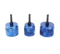 banapoy Juego de Limpiador de Tuberías de Cobre, Cepillo de Limpieza de Tuberías de 1/2 pulg., 3/4 pulg., 1 . con Vástago Hexagonal de 1/4 ., Tapa Roscada y Remachado Lateral, Cepillo de Limpieza de