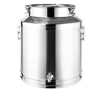 BanBe Cubo de Almacenamiento de latas de Leche de Acero Inoxidable 201, Cubo de Vino, Jarra de Leche con Espiga, Tapa sellada y asa para Transporte de Almacenamiento de líquidos, 9 L (9 L)