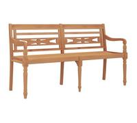 Banco Batavia Madera Maciza De Teca 150 Cm Vidaxl