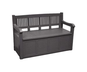 Banco baul 130x60x85 cm gris