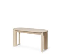 Ferm Living Banco Bevel 90 cm Haya blanca aceitada
