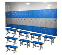 Banco cambiador de plástico ABS impermeable, duradero e higiénico para gimnasio, baño y piscina