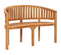 Banco Con Forma De Banana Madera Maciza De Teca 120 Cm Vidaxl