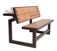 Banco convertible en mesa color madera Lifetime