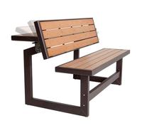 Banco convertible en mesa color madera Lifetime
