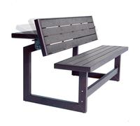 Banco convertible en mesa lifetime color gris