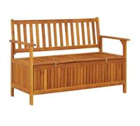 Banco De Almacenaje De Jardín Madera De Acacia Maciza 120 Cm Vidaxl