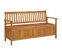 Banco De Almacenaje De Jardín Madera De Acacia Maciza 148 Cm Vidaxl
