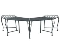 Banco de Árbol 4 -plazas 160 x 80 x 44 cm steel Gris Plateado