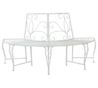 Banco de Árbol 4 -plazas 160 x 80 x 89 cm steel Blanco antiguo