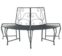 Banco de Árbol 4 -plazas 160 x 80 x 89 cm steel Gris Plateado