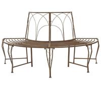 Banco de Árbol 4 -plazas 160 x 80 x 89 cm steel Marrón antiguo
