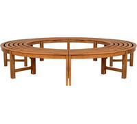 Banco de árbol nila sin respaldo 250 cm madera marrón 250x250x45 cm