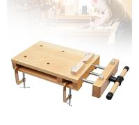 Banco de Carpintero, Mini Banco De Trabajo Portátil con Tornillo Carpinteria Mesa de Trabajo Taller Móvil Torno para Madera Adecuado para Tallado, Corte, SujecióN, Cepillado