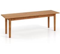 Banco de comedor de madera maciza con patas de haya, 140 cm de largo, capacidad de carga de 300 kg, banco de entrada, banco para la cocina o el salón, juego de 2 unidades