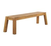 Banco De Comedor Para Jardín De 3 Plazas De Madera Laminada De Acacia Asiento De Madera Clara Rústico Exterior Interior Livorno