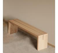 Banco de entrada de madera maciza, reposapiés rústico para comedor, cocina y porche, versátil de 71 pulgadas, color madera Oril