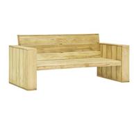 Banco De Jardín Madera De Pino Impregnada 179 Cm Vidaxl