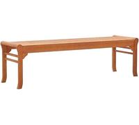 Banco de jardín, para 3 personas, 150 cm, madera de eucalipto, banco de jardín robusto, mobiliario, banco, para balcón, terraza, porche, pérgola