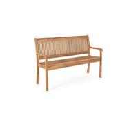 BANCO DE MADERA ASIENTO 2 PLAZAS DECORACIÓN EXTERIOR JARDÍN PATIO BALCÓN TERRAZA