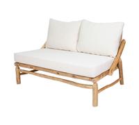Banco De Madera Con Cojines Thaoly - Misterwils Furniture For Free Souls 127x75x81 Natural 2 seater sofa