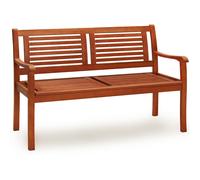 Banco de madera de eucalipto con reposabrazos