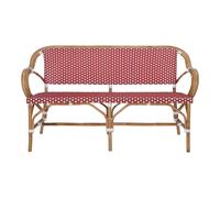 Banco De Ratán Isona - Misterwils Furniture For Free Souls 150x85x55 Red