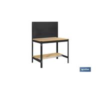 Banco de trabajo con panel antracita madera l-910 mm
