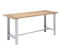 Banco de trabajo en sistema modular eurokraft basic, anchura de tablero 1850 mm, modelo básico