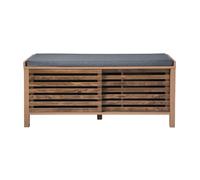 Banco de zapatos de 2 puertas correderas con lamas perforadas l112 cm - liam 112 cm