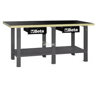 Banco Del Trabajo Técnico beta tools C56W de Acero Con Plan de Madera Gris