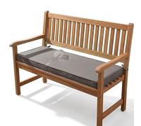 Banco impermeable para exteriores de 39 x 18 pulgadas, funda extraíble y lavable, parte inferior antideslizante, 2 lazos para porche, columpio, jardín, banco, sofá, color gris