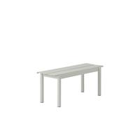 Muuto Banco de acero Linear steel bench 110 cm grey (RAL 7044)