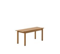 Banco Lineal de Acero 110x34 cm Naranja Quemado