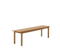 Banco Lineal de Acero 170x34 cm Naranja Quemado