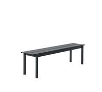 Muuto Banco de acero Linear steel bench 170 cm Black