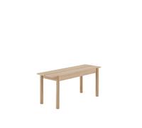 Banco Lineal de Madera 110x34 cm Roble