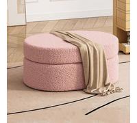 Banco otomano tapizado de almacenamiento con tapa abatible, reposapiés para sala de estar, dormitorio, entrada