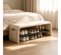Banco para el pie de la cama del dormitorio, banco moderno para zapatos