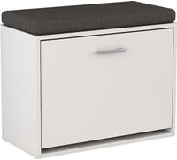 Banco para zapatos Vicco Georg Blanco 60 x 49.5 cm con estante, Model 40396
