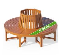 Banco redondo para árbol madera de eucalipto 190cm