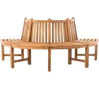 Banco semicircular leming madera teca 100x200x90 cm