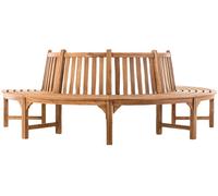 Banco semicircular leming madera teca 125x250x92 cm
