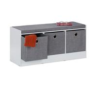 Banco zapatero Banco Entrada Descalzadora Mueble zapatos asiento cajas de tela