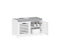 Banco zapatero con 2 puertas fsr23-ii-w sobuy es