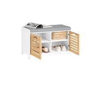 Banco zapatero con 2 puertas fsr23-ii-wn sobuy es
